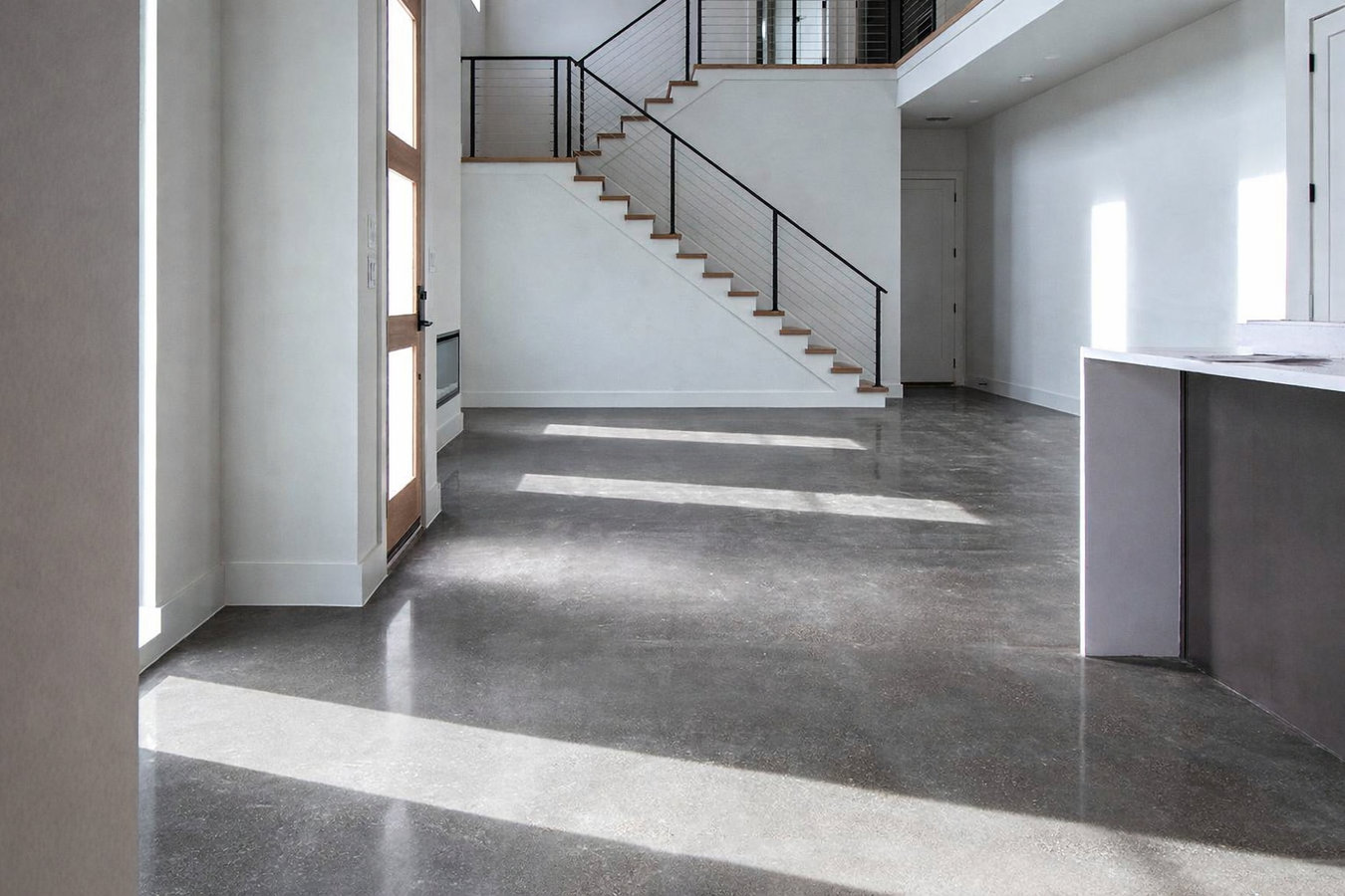 Concrete floor installation in Fitchburg, MA