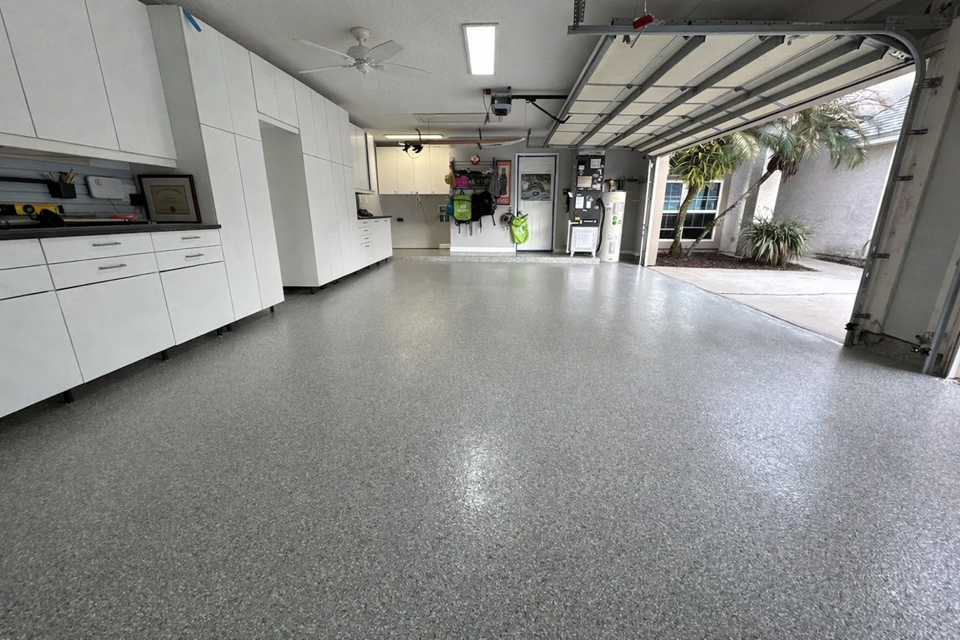 Garage floor concrete in Fitchburg, MA